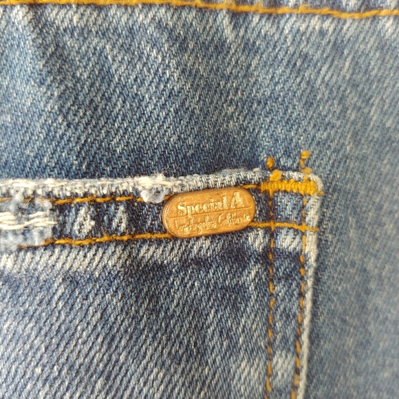 Special A Los Angeles High Rise Distressed Ankle Jeans 100% Cotton SZ 27 - Picture 11 of 12